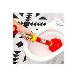 Primeaks Klozet ve Lavabo Açma Pompası – Güçlü Vantuzlu Tıkanıklık Giderici, Ergonomik Saplı Pompa