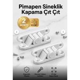 Primeaks Pimapen Sineklik Çıtçıtı 2 Adet Sineklik Klipsi Pvc Pencere Tutucu Aparat Seti