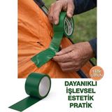 Primeaks Tamir Bandı 48X10 Metre Çadır Branda Su Geçirmez Bez Bant Güçlü Yapışkan Onarım Bandı - Yeşil