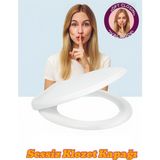 Primeaks Yavaş Kapanan Oval Klozet Kapağı – Sessiz, Dayanıklı, Kolay Montaj – Universal Uyumlu Kapak