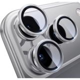 PrimePuls Alüminyum Çerçeveli Kamera Lens Koruyucu Cam, 9H Temperli AR Yansıma Önleyici Lens Yüzüğü Seti, Natural Gri, İphone 17