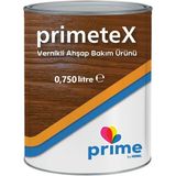 Primetex Solvent Bazlı Yarı Şeffaf Vernikli Ahşap Koruyucu 0,750 Lt kestane