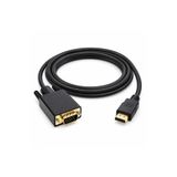 PrimeX Plus PrimeX PX-1440 1.8 Metre HDMI to VGA Görüntü Kablosu, HDMI Çıkıştan VGA Monitör Projeksiyona Dönüştürücü, PC Laptop PS5 Xbox Uyumlu, Full HD, Tek Yönlü