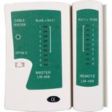 PrimeX Plus PrimeX PX-8070 RJ-45,RJ-11 Lüks Kablo Test Cihazı, ADSL, CAT5,Cat6,Cat7,Cat8 internet Kablo Tester