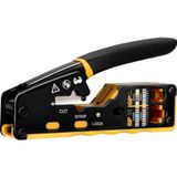 PrimeX Plus PrimeX PX-8070Y RJ45/RJ11 CAT6/CAT7, Yeni Nesil EZ RJ45 Pense Cat6 Cat7, Yeni Nesil Pense Cat7 (Bıçaklı)