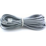 PrimeX Plus PrimeX PX-KKT20 2CX0.10mmx7 20 Metre ADSL RJ11 Telefon Kablosu Gri, ADSL, VDSL 2 Canlı Kablo