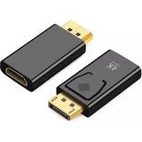 PrimeX Plus PX-1325-4K Display Port To HDMI Dönüştürücü, Dp To 4K HDMI Çevirici - Siyah