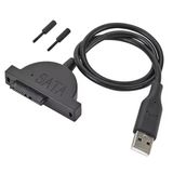PrimeX Plus PX-2430 Notebook DVD USB Çevirici, Notebook CD/DVD Harici Bağlama Kablosu, USB 2.0 Mini SATA Dönüştürücü, 9.5mm 9.6mm 12.7mm Laptop DVD-RW Okuma Yazma Kablosu