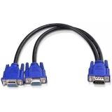 PrimeX PX-1170 VGA Y Kablo, VGAto 2xVGA Çoklayıcı Splitter Kablo, 1 VGA Çıkışı 2 Monitör TV Projeksiyona Aynı Görüntü Aktarma Kablosu, PC Laptop Ekran Kartı İçin VGA to 2 AnalogVGA Dişi Çoğaltıcı