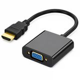 Primex Px-1240S Dijital Hdmı To Vga 30Cm Görüntü Çevirici Aparat Siyah, Hdmı Erkek Vga Dişi Monitör Projeksiyon Dönüştürücü Adaptör