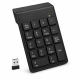 PrimeX PX-1510K Siyah USB Kablosuz Numerik Klavye Keypad, USB Alıcılı Sayısal Tuş Takımı, PC Laptop Notebook İçin Kablosuz NumPad, Ev Ofis Muhasebe Excel Veri Girişi Kullanımına Uygun