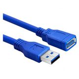PrimeX PX-1705 5 Metre USB 3.0 Uzatma Kablosu, USB Erkek Dişi Ek Kablosu, Mavi USB A Male to Female Extension Cable