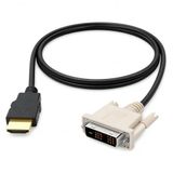 PrimeX PX-4106 Molex 2 Metre Dvi to Hdmi Kablo, HDMI to DVI Çift Yönlü Görüntü Aktarım Kablosu, 1080P Full HD DVI HDMI Erkek-Erkek Monitör TV Projeksiyon PC Ekran Kartı Bağlantı Kablosu, Altın Uçlu