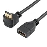 Primex Px-4667 Hdmi Dişi Erkek Uzatma, 1 Metre 90 Derece Hdmı Uzatma Kablosu Hdmı Uzatma, L Tip Hdmı Uzatma, 1 Metre Hdmı Uzatma