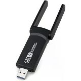 PrimeX PX-AC1200 USB 3.0 WiFi Adaptör, Realtek RTL8812BU, AC1200/AC1300 Dual Band 2.4G-5G, 802.11ac Kablosuz Ağ Alıcı, PC Laptop Masaüstü için Wireless USB Dongle