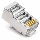 Primex Px-Cat660 Metal Cat6 Rj45 Jak, 100’Lü Paket, Ethernet Lan Kablo Ucu, Cat6 Metal Konnektör