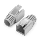 PrimeX PX-CAT710 Cat7 RJ45 Koruma Kılıfı, 10 Adet Gri CAT7 Cover, Ethernet Network LAN Kablo Ucu Koruyucu Boot, Cat7 Cat8 RJ45 Konnektör Jack Kılıfı, Kablo Ucu Koruma Aparatı