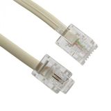 Primex Px-Kkt15 1.5 Metre Rj11 Telefon Kablosu, Adsl Vdsl Modem İnternet Bağlantı Kablosu, 2C X 0.10Mm X7, 2 Canlı Gri Telefon Hattı Kablosu