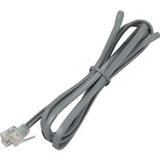 PrimeX PX-KKT15 2CX0.10mmx7 1.5 Metre ADSL RJ11 Telefon Kablosu Gri, ADSL, VDSL 2 Canlı Kablo