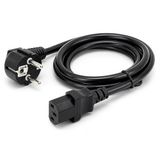 PrimeX PX-P418 1.5 Metre Lüks Power Kablosu, 3x1.5mm Kalın Full Bakır PSU Güç Kablosu, PC Power Supply Monitör Mining Sistemleri İçin Siyah Enerji Kablosu