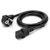 PrimeX PX-P450 5 Metre Lüks Power Kablosu, 3x1.5mm Kalın Full Bakır PSU Güç Kablosu, PC Power Supply Monitör Mining Sistemleri İçin Siyah Enerji Kablosu (5 Metre)