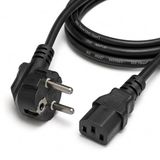PrimeX PX-PWR15 1.5 Metre PC Power Supply Güç Kablosu, 3x0.75mm Full Bakır PSU Power Kablo, Bilgisayar Kasa Monitör Yazıcı UPS ve Uyumlu Elektronik Cihazlar İçin Standart Güç Kablosu