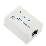 PrimeX PX-VDSL2 ADSL VDSL VDSL2 Splitter Telefon Ayırıcı, RJ11 DSL Modem ve Sabit Telefon Hat Ayırıcı, İnternet Telefon Sinyal Bölücü Filtre Adaptörü