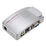 PrimeX SL-AV201 VGA to Video Çevirici, Analog to RCA Composite ve S-Video Görüntü Dönüştürücü, PC Notebook VGA Çıkışını TV Projeksiyon AV Video Girişine Aktarma Adaptör, VGAto AV Video Converter