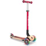 Primo Katlanabilir Ahşap Işıklar – Pedallı Scooter, 120/80 Mm, Abec 5, 3 Tekerlekli, LED Işıklı Tekerlekler, Ahşap Kaplama - --