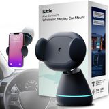 Primoov Arabanız için Telefon Tutucular | Twist-Yerleştirme Araç Telefonu Montajı | Cep Telefonu Araç Montajı | Kayıt için Otomatik Sıkma Telefon Standı | Qi Sertifikalı iPhone Şarj Standı | Araç Şarj Cihazı
