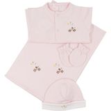 Princess Baby Pembe Araba El Nakışlı Kız Bebek Hediye Seti - 0 - 3 Ay