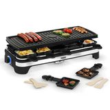 Princess Çok Fonksiyonlu Raclette Xxl 162650 - Izgara Ve Raclette Ayarlanabilir Termostat 49 X 21 Cm Izgara Yüzeyi Yapışmaz Kaplama 1500 Watt 10 Kişiye Kadar, Siyah
