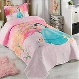 Princess Kapitone Tek Kişilik Konforlu Yatak Örtüsü Takımı - Pembe - 180 x 240 cm