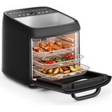 Princess Sıcak Hava Fritöz Fırın Vision, 12,6 L Kapasite, 1800 W Güç, Çok Fonksiyonlu Pişirme, Dijital Kontrol Paneli, Temizlemesi Kolay, 182494
