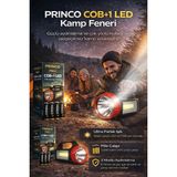 Princo Pr-02 Pilli El Feneri - Siyah - Kırmızı
