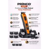 Princo Prınco Profesyonel Saç Sakal Vücut Tıraş Makinesi PR-506 - Turuncu