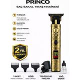 Princo Şarjlı Saç Sakal Tıraş Makinası PR-665 - sarı