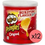 Pringles Original 12 x 40 gr 480 gr Cipsseverler İçin Taşınabilir Lezzetli Atıştırmalık