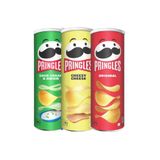 Pringles Original, Cheese, Sour Cream Onion Potato Cips 3*165gr