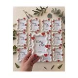 Print Craft Düğün Nişan hediyelik magnetli kalpli çerçeve(20 adet) (kişiselleştirilebilir)