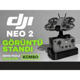 Print Zone Djı Neo 2 Uyumlu Drone, Kumanda ve Şarj Istasyonu ve Sergileme Standı Kumanda ve Batarya Organizeri - Siyah