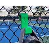Print Zone File/çit Kancası Saha Tel Örgü Askısı Spor Çantası, Suluk ve Havlu Asma Kancası (Tenis/basketbol/halı Saha) - Yeşil