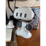 Print Zone Meta Quest 3 ve Quest 2 Masaüstü Standı - Vr Gözlük ve Controller (Kumanda) Organizer Tutucu - Beyaz