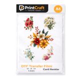 PRİNTCRAFT RENKLİ DÜŞLER ATÖLYESİ 10-15 cm (5 Model) Çiçek Modelli Ütü ile Yapışan Transfer Baskı (A4)