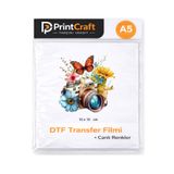 PRİNTCRAFT RENKLİ DÜŞLER ATÖLYESİ 10x10 cm Fotoğraf Makinesi Ütü ile Yapışan DTF Transfer Baskı (A5) ölçüleri aynı