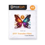 PRİNTCRAFT RENKLİ DÜŞLER ATÖLYESİ 10x10 cm Gün Doğumu Ve Batımı Kelebek Ütü ile Yapışan DTF Transfer Baskı (A5) ölçüleri aynı