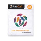 PRİNTCRAFT RENKLİ DÜŞLER ATÖLYESİ 10x10 cm Tüyler Ütü ile Yapışan DTF Transfer Baskı (A5) ölçüleri aynı