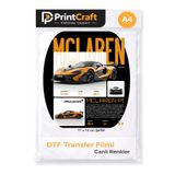 PRİNTCRAFT RENKLİ DÜŞLER ATÖLYESİ 14x17 cm Şeffaf McLaren Modeli Ütü ile Yapışan DTF Transfer Baskı (A4)