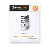PRİNTCRAFT RENKLİ DÜŞLER ATÖLYESİ 6x10 cm Börü Kurt Modeli Ütü ile Yapışan DTF Transfer Baskı (A5)
