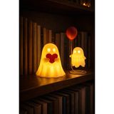 Printella LED Kalpli Hayalet & Kırmızı Balonlu Hayalet Gece Lambası Dekoratif Set - Beyaz